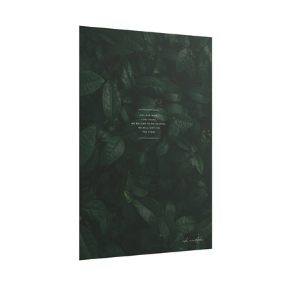 Our Love Poem, Nature Print Unframed