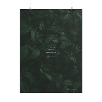 Our Love Poem, Nature Print Unframed