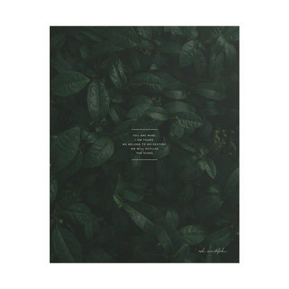 Our Love Poem, Nature Print Unframed