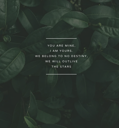 Our Love Poem, Nature Print Unframed